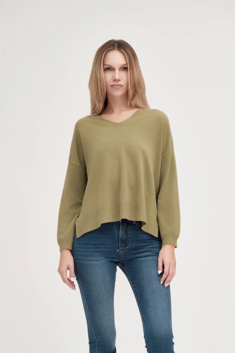 SCOLLO A V OVER FIN.12 VISCOSA – DGF5563