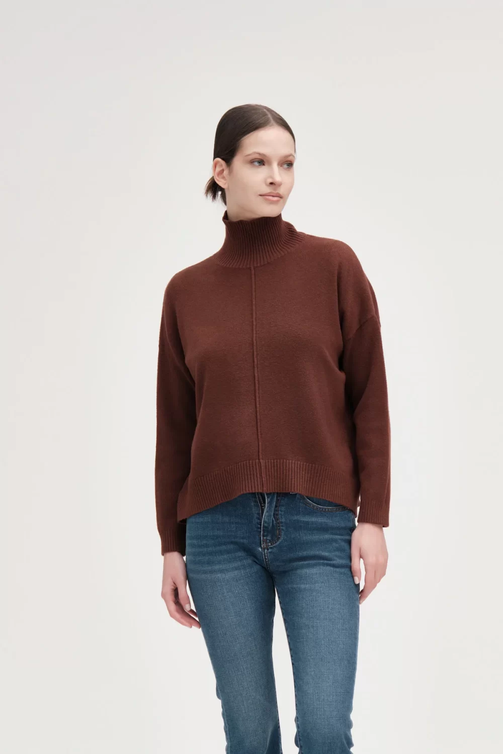 MAGLIA OVER SCOLLO VULCANO FIN.7 VISCOSA – DGF5576