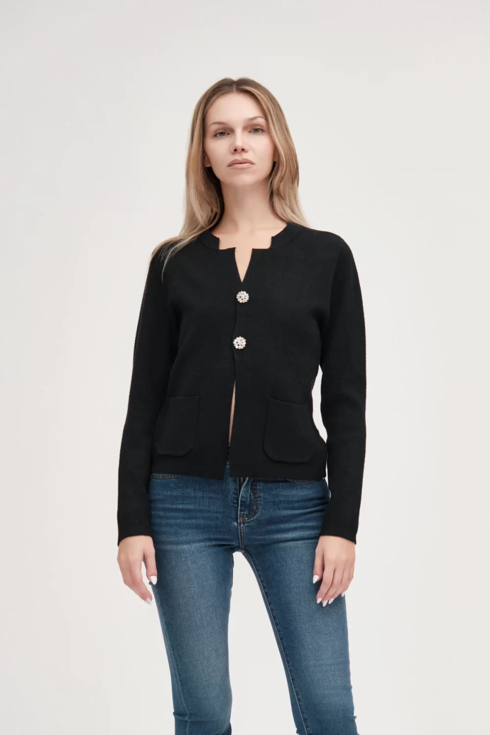 GIACCA CON BOTTONI GIOIELLO FIN.7 VISCOSA – DGF5582