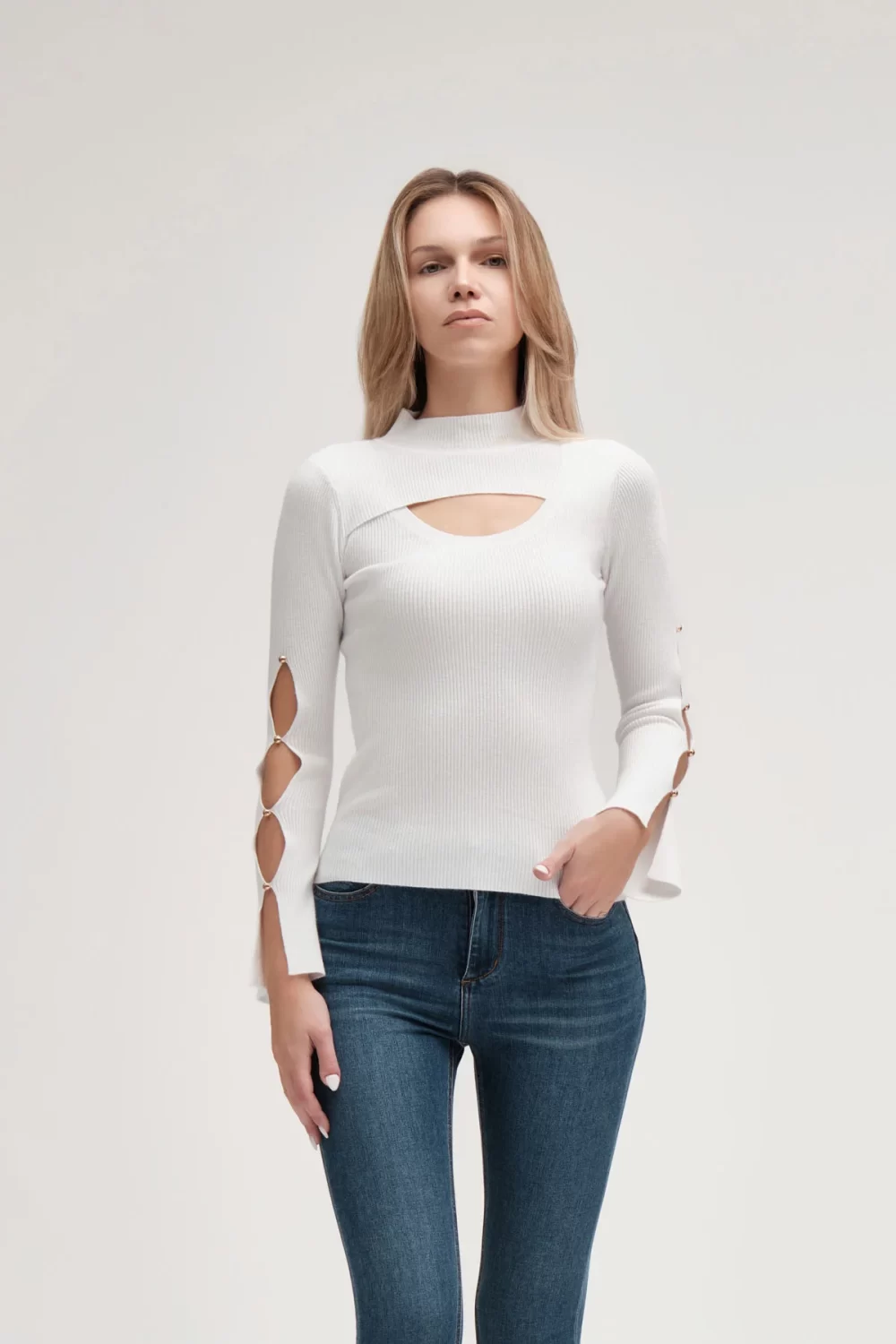 MAGLIA LUPETTO SCOLLO INCROCIO FIN.12 VISCOSA – DGF5622