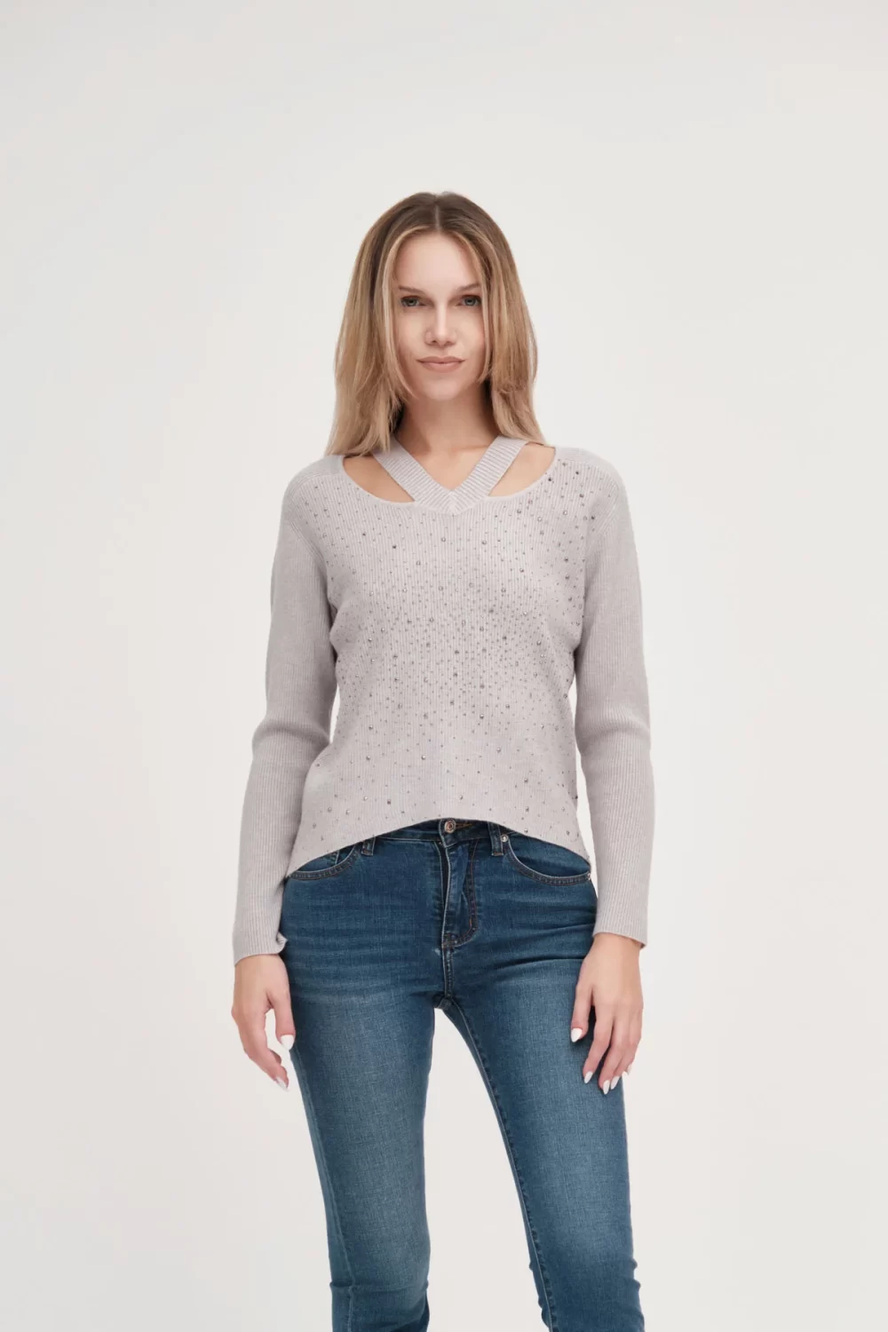 SCOLLO INCROCIO STRASSA COSTE FIN.12 VISCOSA – DGF5627