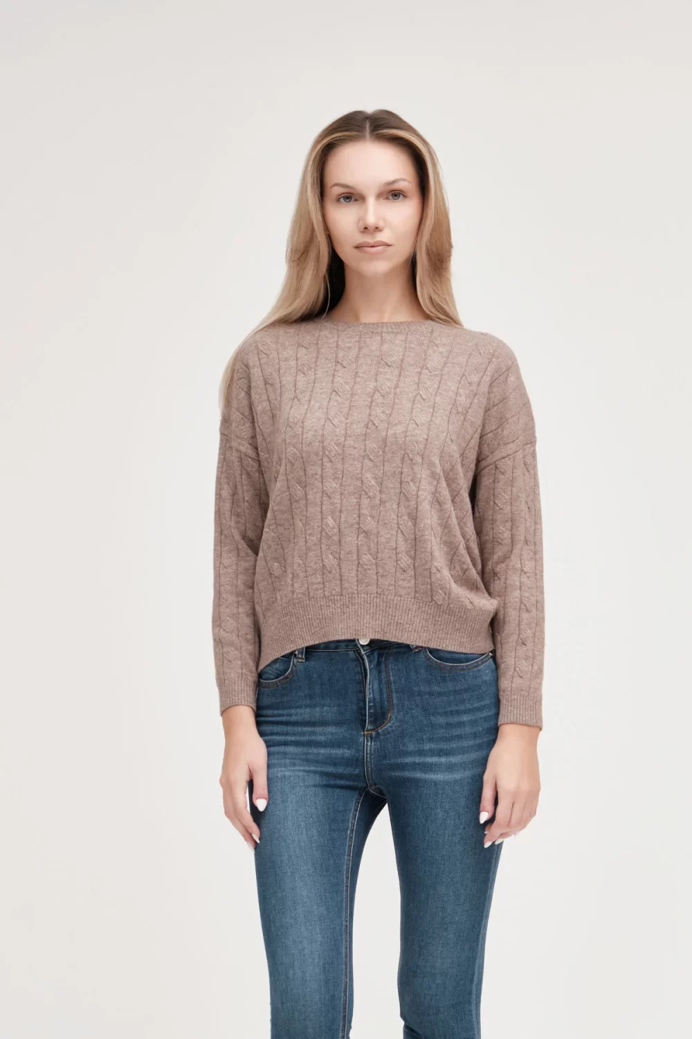 PARICOLLO OVER TRECCE FIN.12 CASHMERE – DGF5658