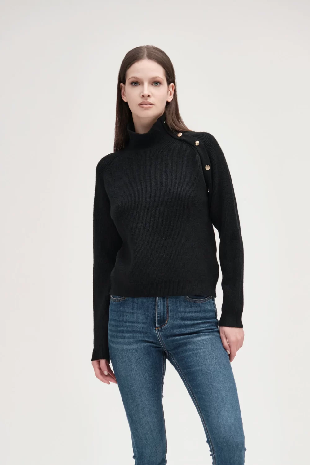 SCOLLO VULCANO CON BOTTONI FIN.7 VISCOSA – DGF5676