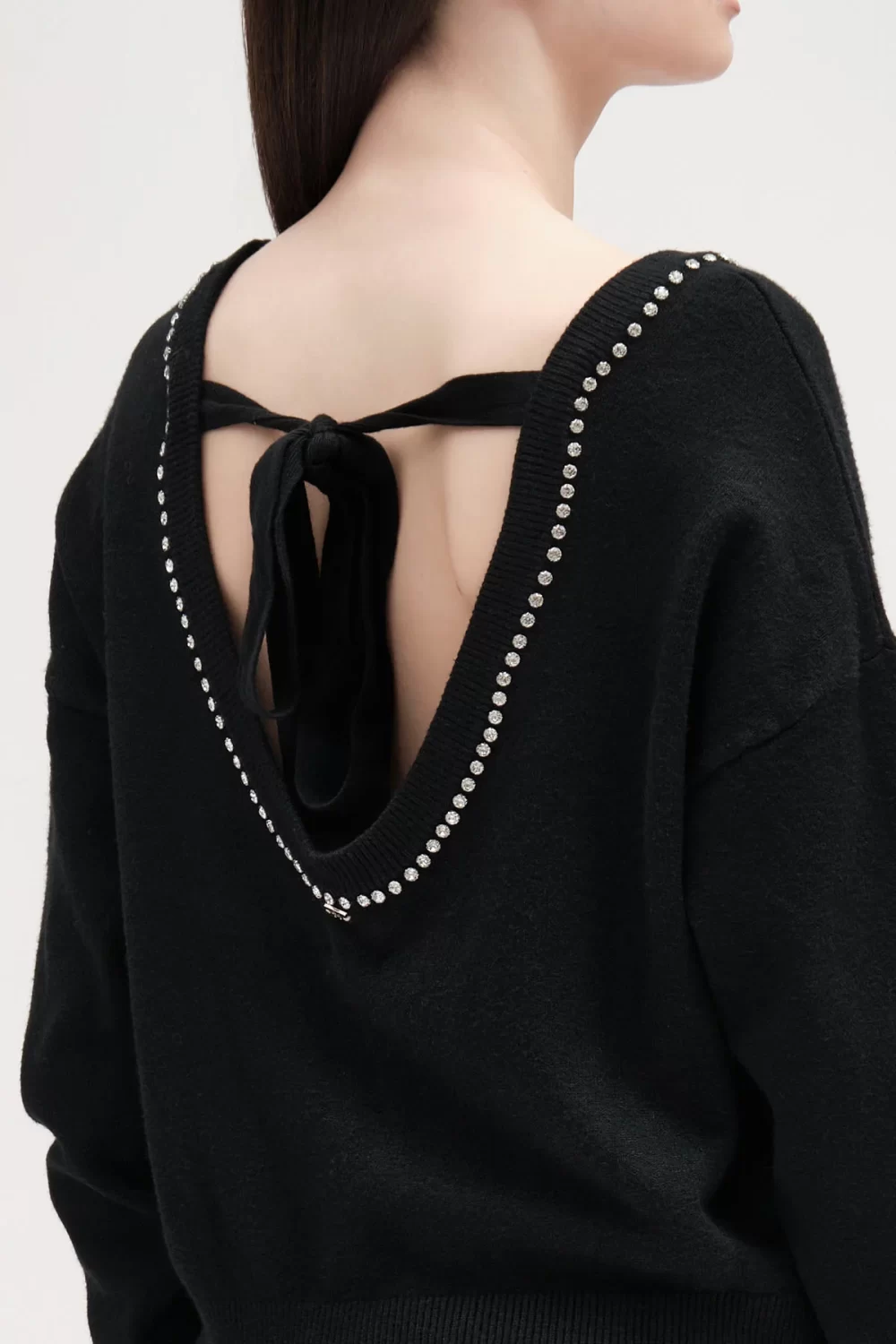 PARICOLLO OVER SCOLLO SCHIENA STRASS FIN.7 VISCOSA – DGF5694