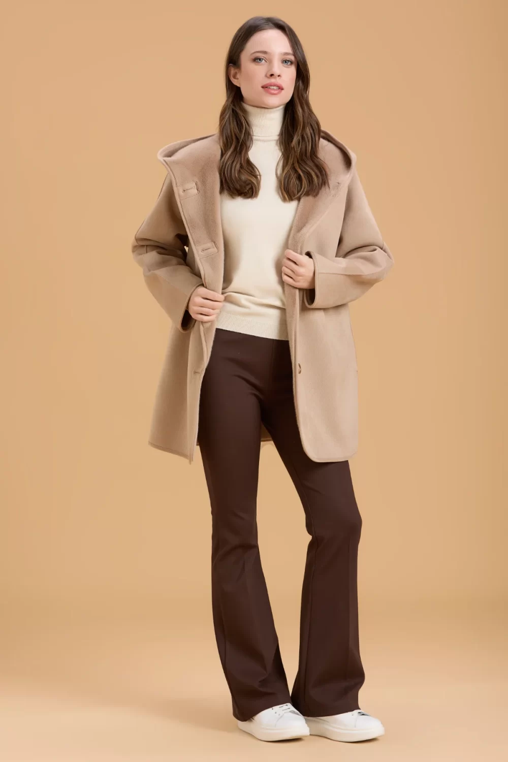 MONTONE LUNGO CON CAPPUCCIO – DGF5512