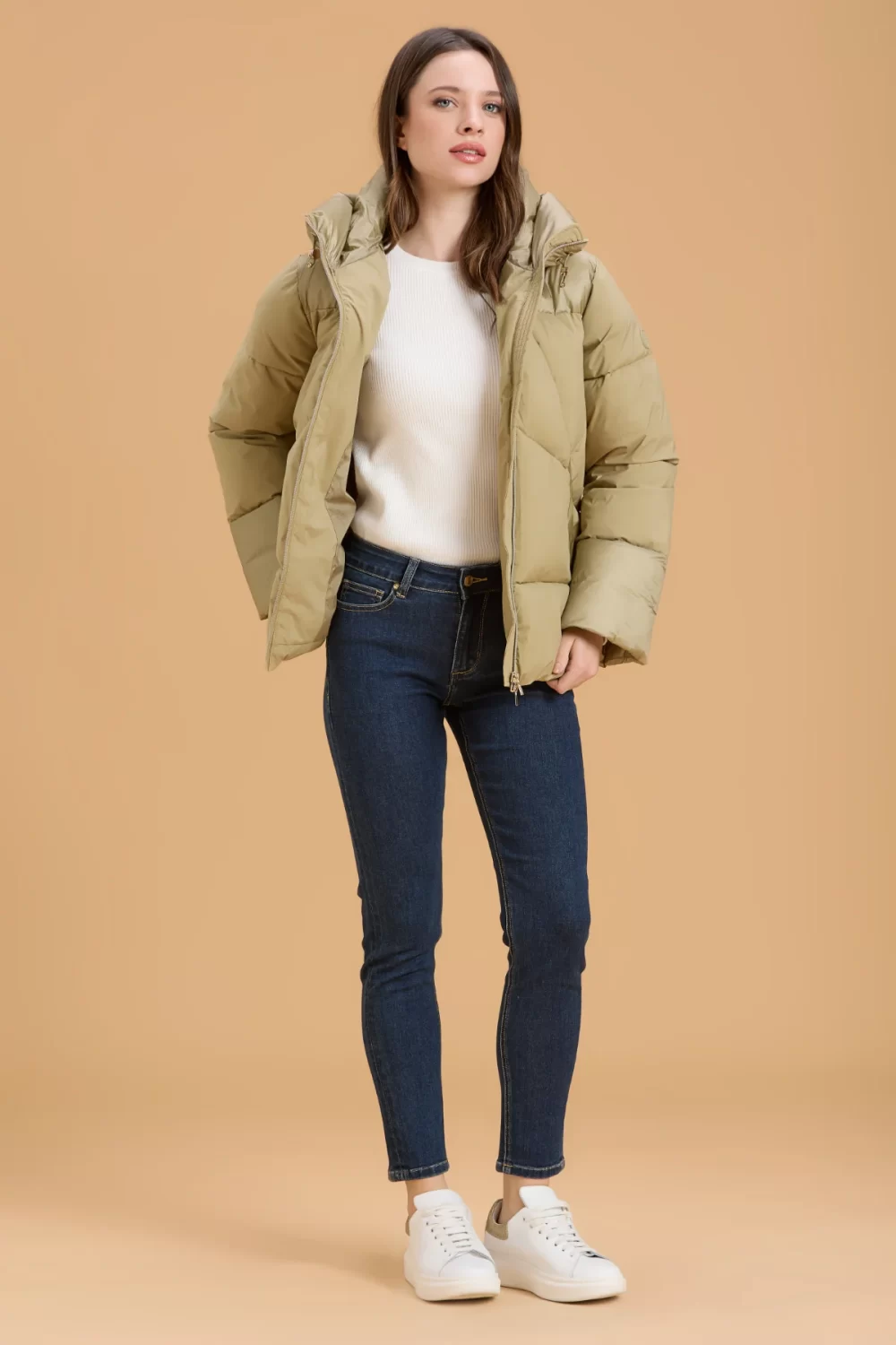 BOMBER CORTO DOPPIO TESSUTO – DGF5530