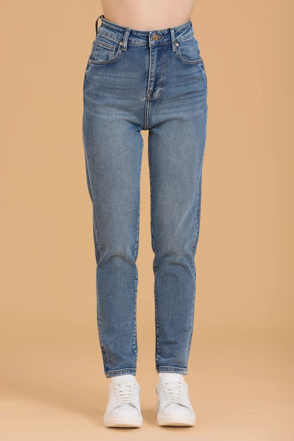 JEANS MOM FIT TEX COMFORT LAV.CHIARO – DGF5807