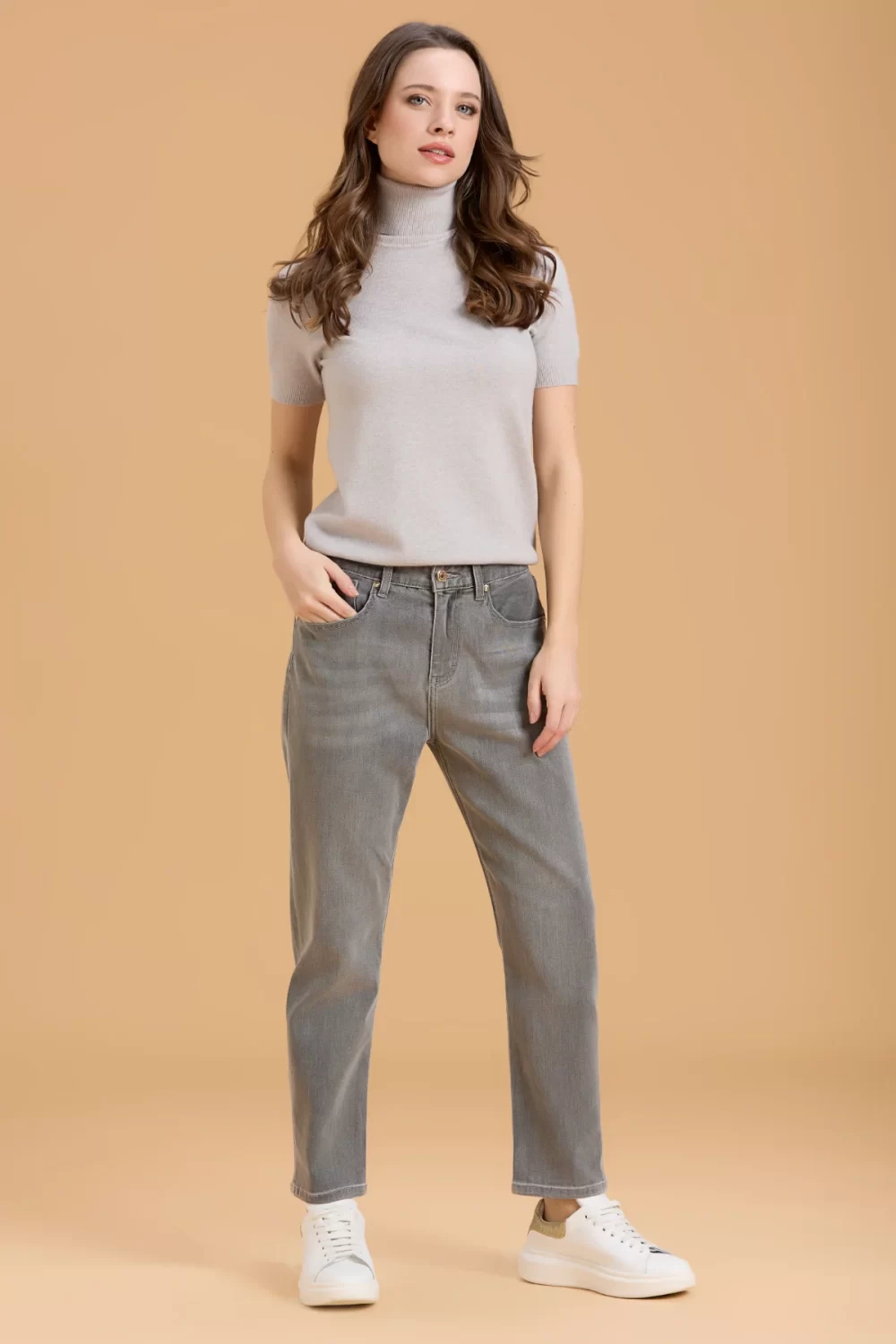 JEANS LOOSE FIT ANELLI TASCHE GREY – DGF5816