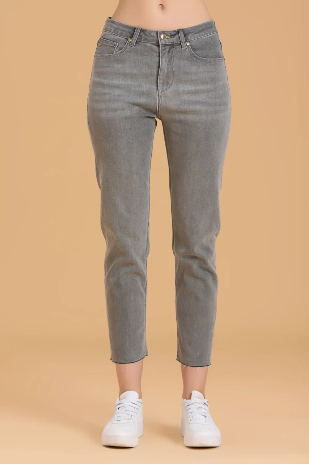 JEANS MOM FIT GREY – DGF5822