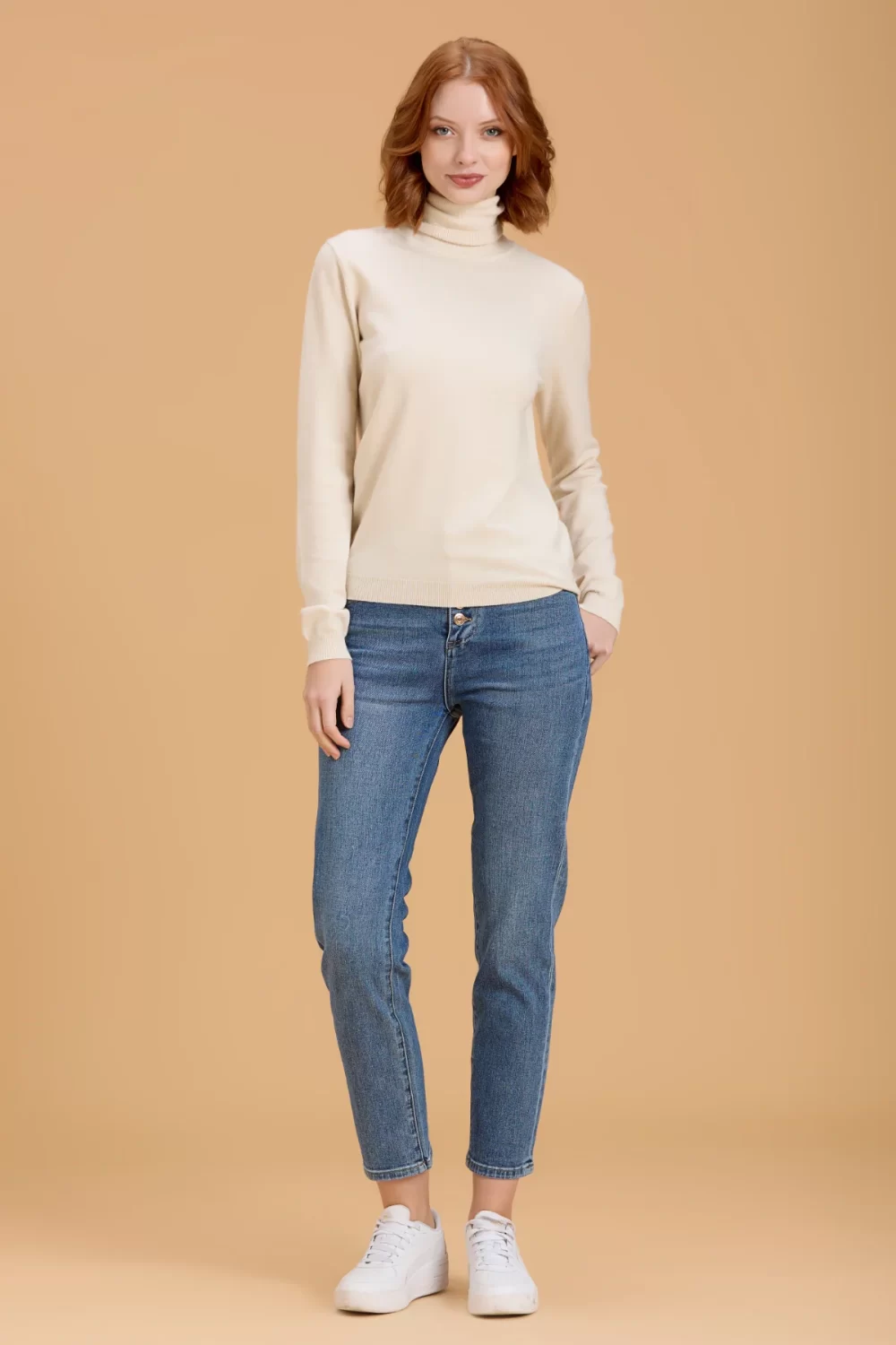 JEANS REGULAR V.ALTA CON BOTT. TEX COMFORT – DGF5824