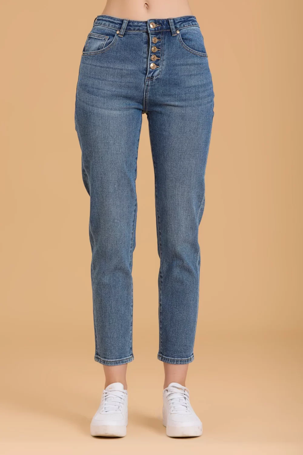 JEANS REGULAR V.ALTA CON BOTT. TEX COMFORT – DGF5824