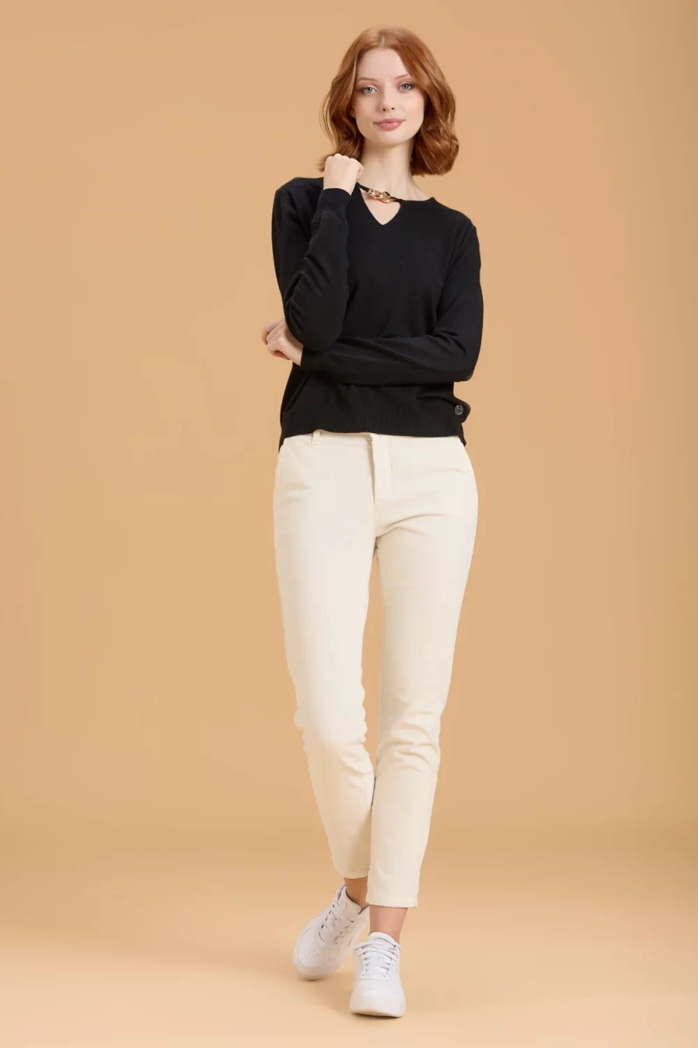 PANTALONE AURORA T.A. VELLUTO 1000 RIGHE – DGF6002