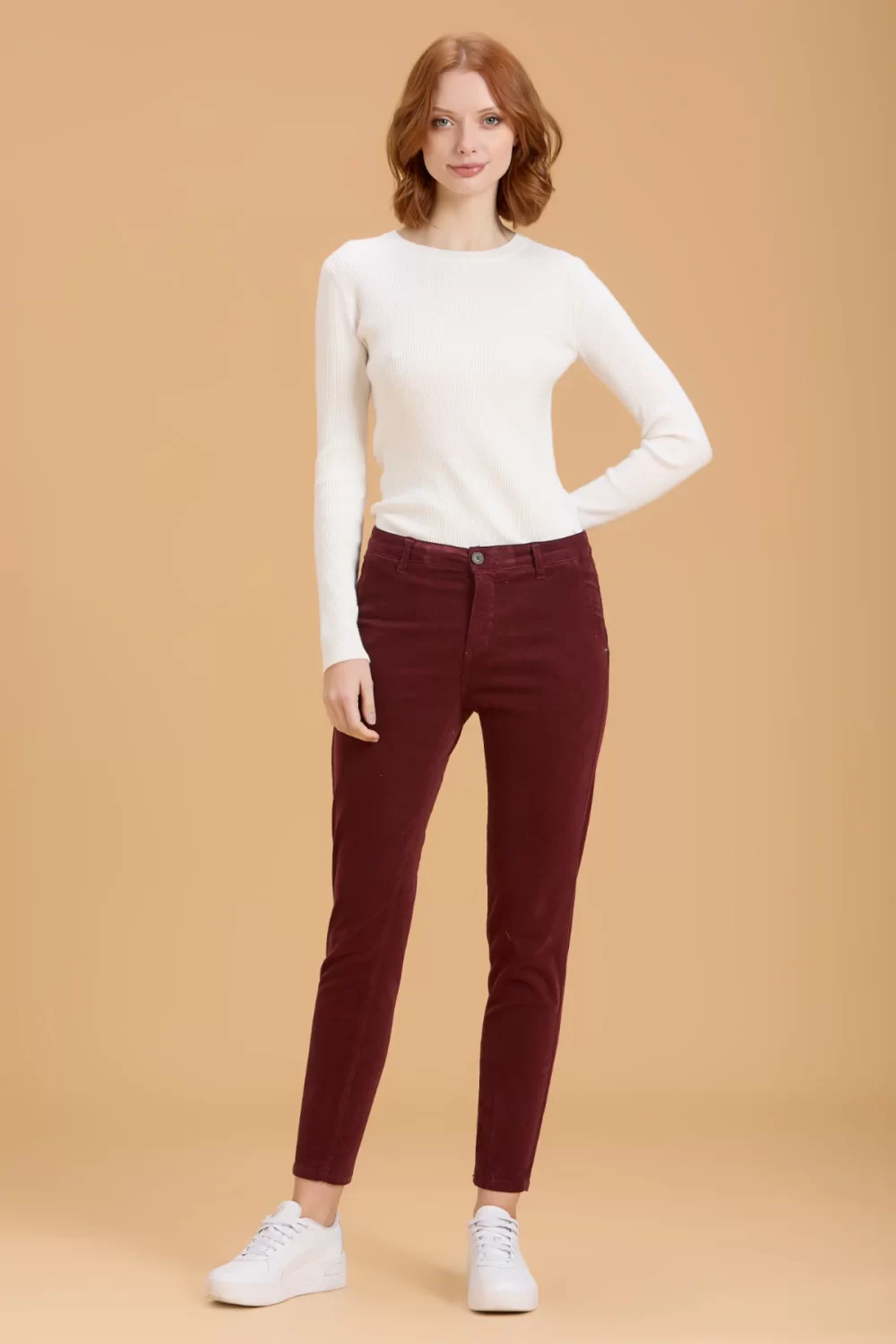 PANTALONE PUSH UP VELLUTO 1000 RIGHE – DGF6005
