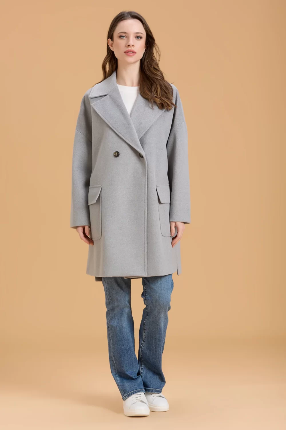 CAPPOTTO LUNGO DOPPIOPETTO CON SPACCHETTI CDH – DGF6061