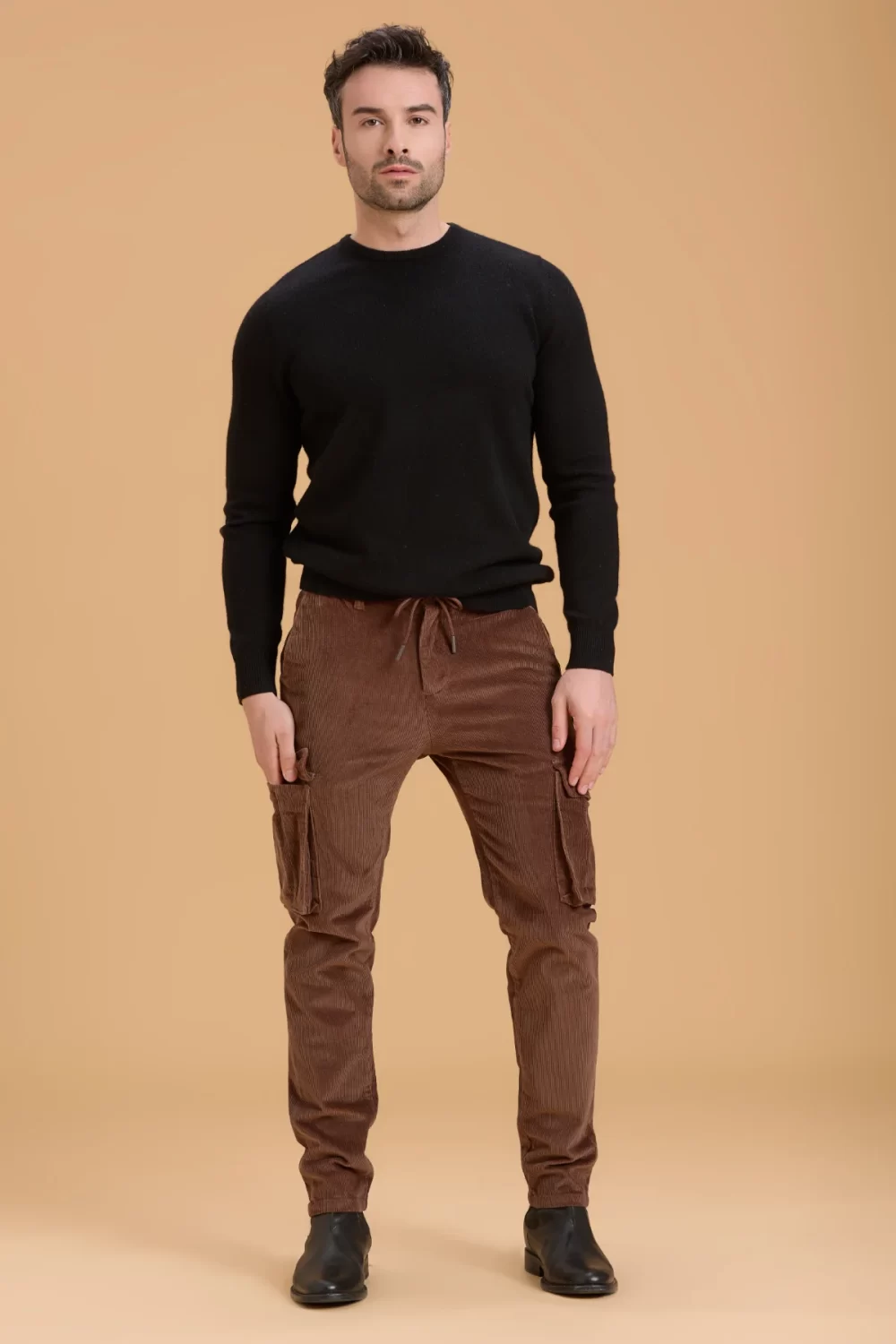 PANTALACCIO CON TASCONI VELLUTO – UGF3755