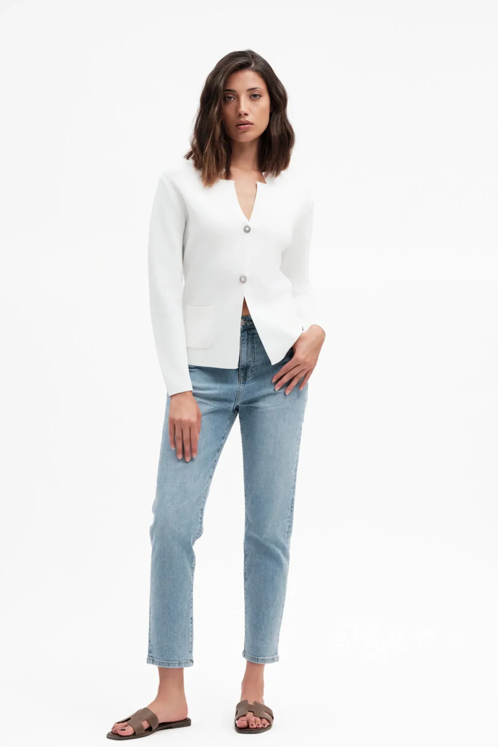 JEANS MOM LAV CHIARO TEX COMFORT – DGP7503