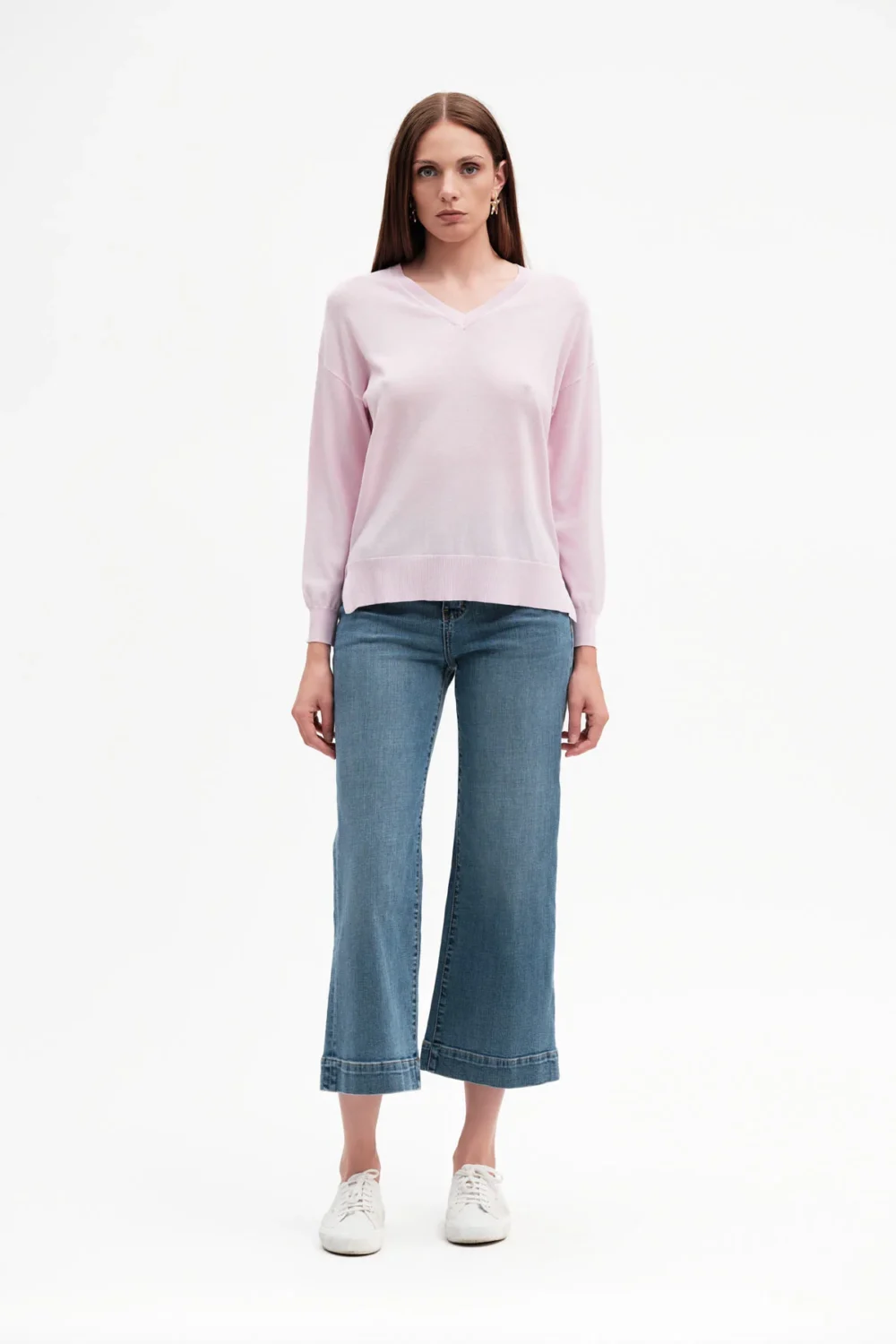 JEANS WIDELEG BERMUDONE LAV CHIARO BOT GIOIELLO – DGP7510