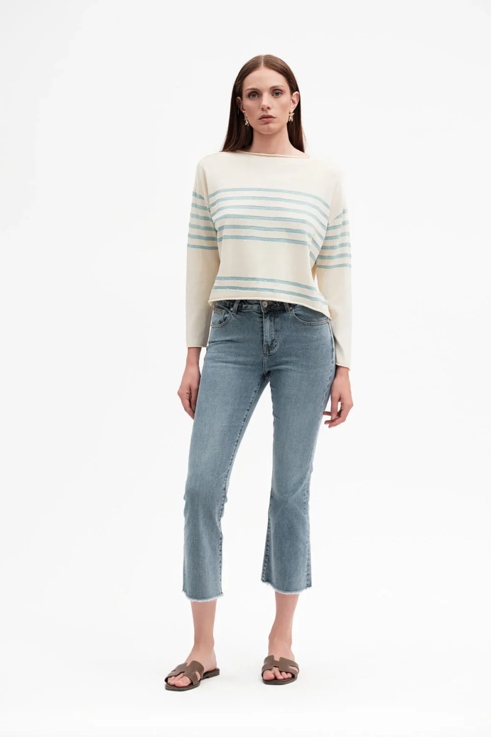 JEANS CROPPED SFILAC LAV CHIARO TEX COMFORT – DGP7515