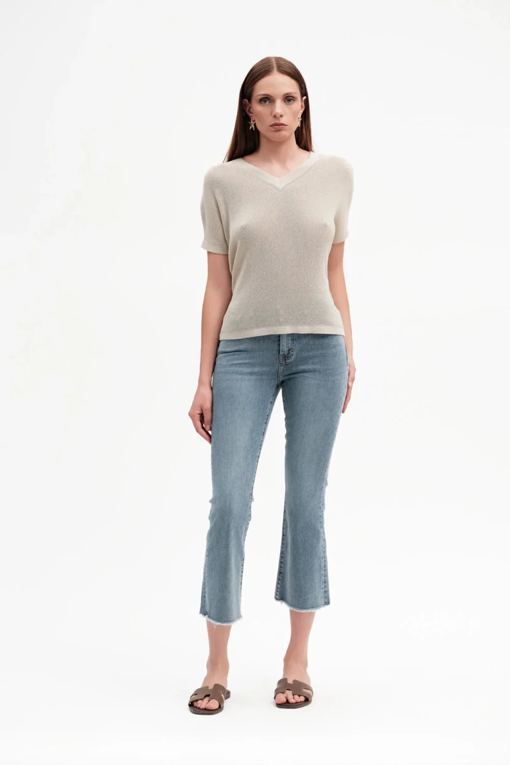 JEANS CROPPED SFILAC LAV CHIARO TEX COMFORT – DGP7515