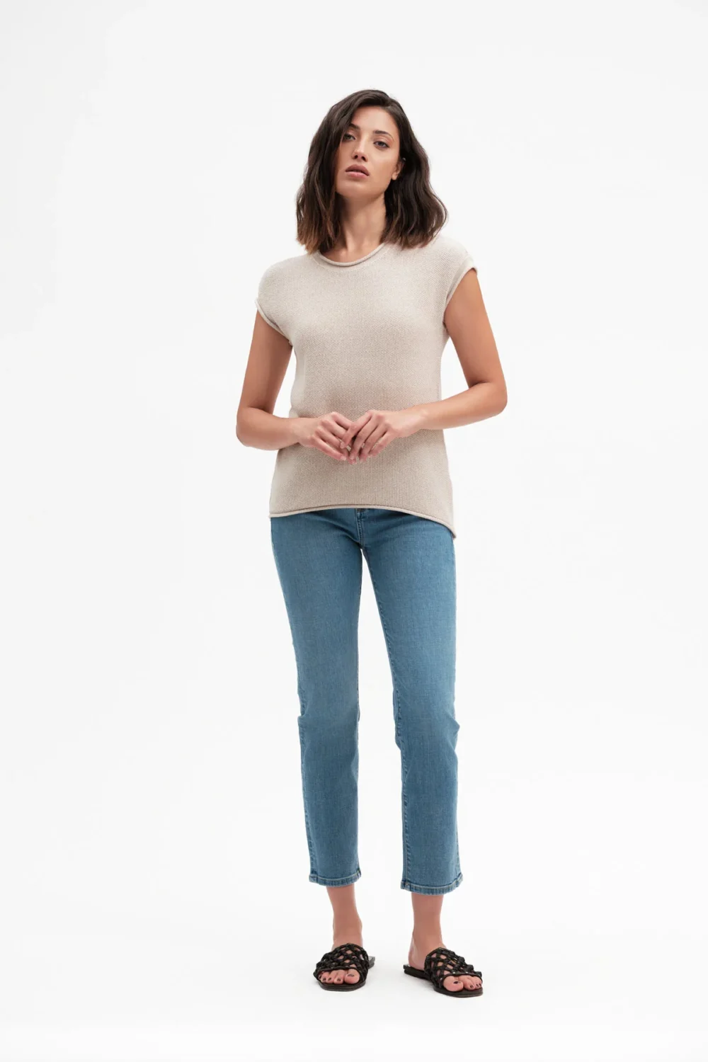 JEANS REGULAR CON BOTTONI LAV CHIARO – DGP7517