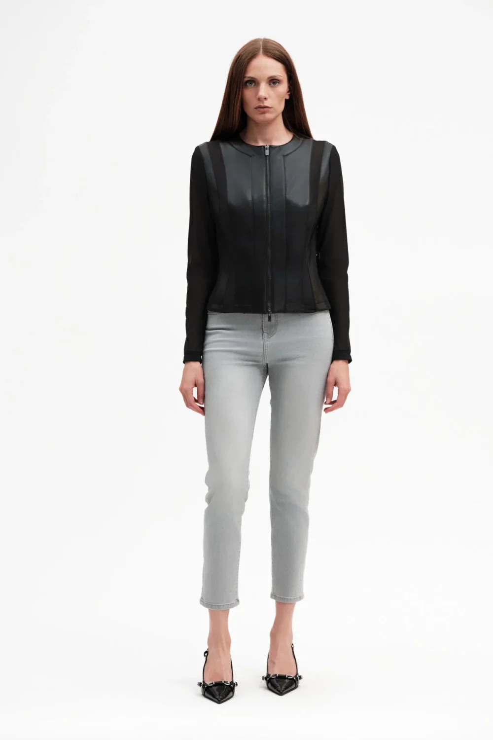 GIUBBINO ECOPELLE MICRORETE – DGP7750