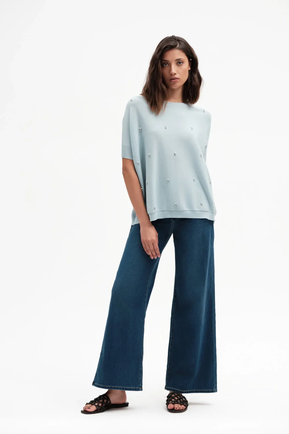 JEANS WIDELEG LAV SCURO – DGP7538