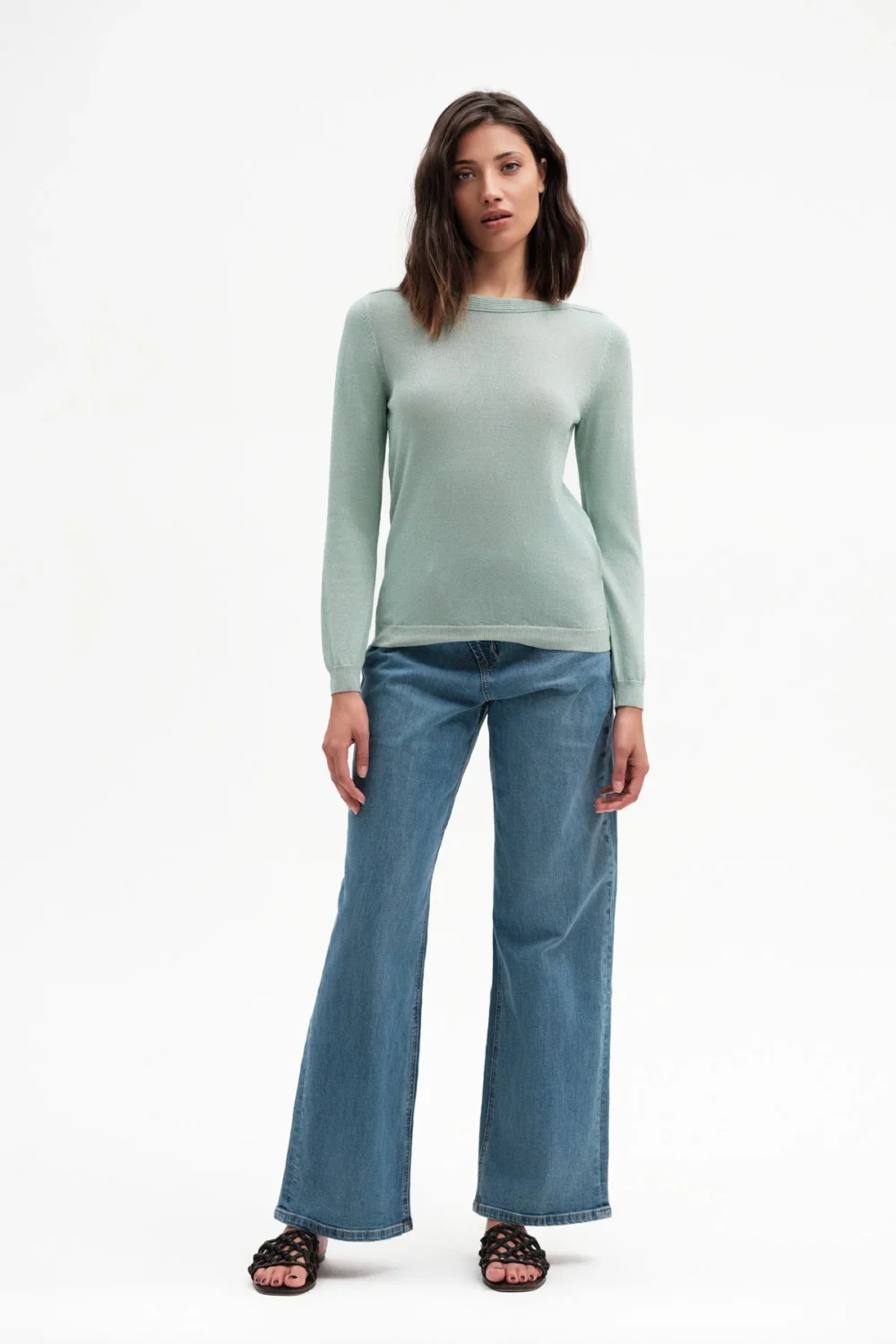 SCOLLO A BARCA VISCOSA LUREX – DGP7618