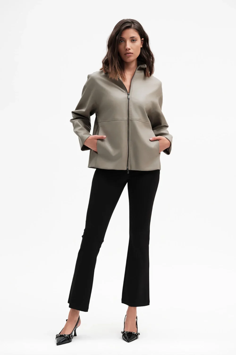 GIUBBINO LUPETTO ECOPELLE CON ZIP – DGP7761