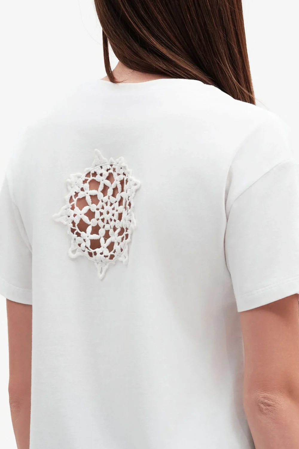 TSHIRT MM COTONE CON MACRAME DIETRO – DGP7811