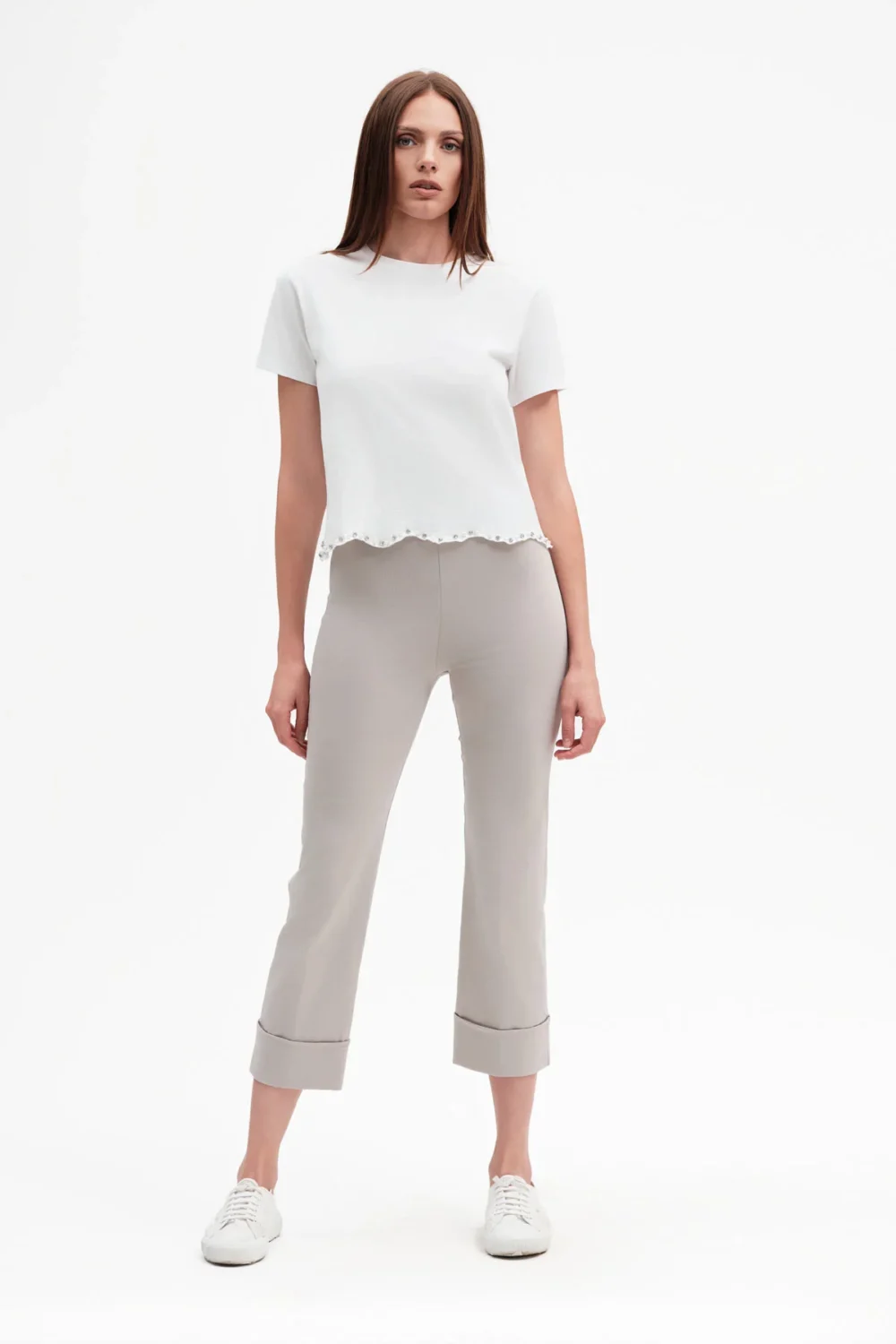 PANTALONE CON PIEGONE PUNTA MILANO – DGP7869