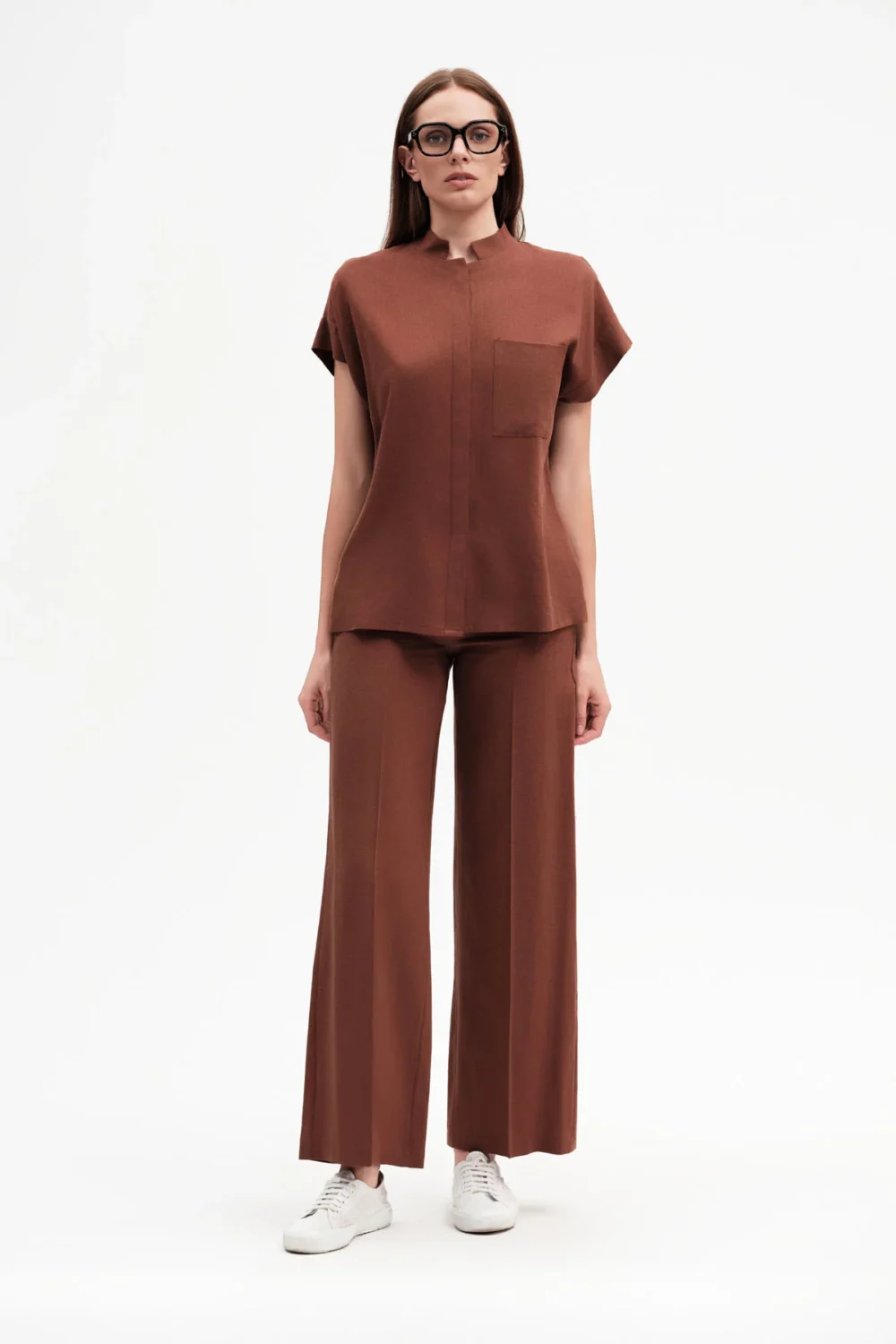 CAMICIA MM CON TASCHINO LINO VISCOSA – DGP7877