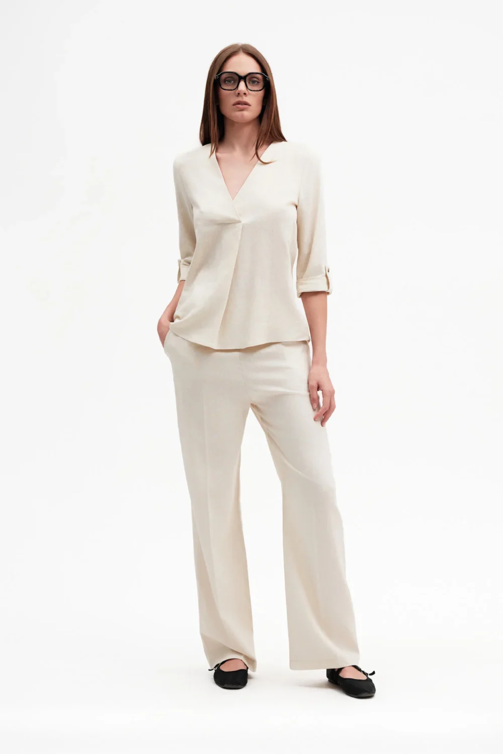 PANTAPALAZZO CON COULISSE LINO VISCOSA – DGP7880