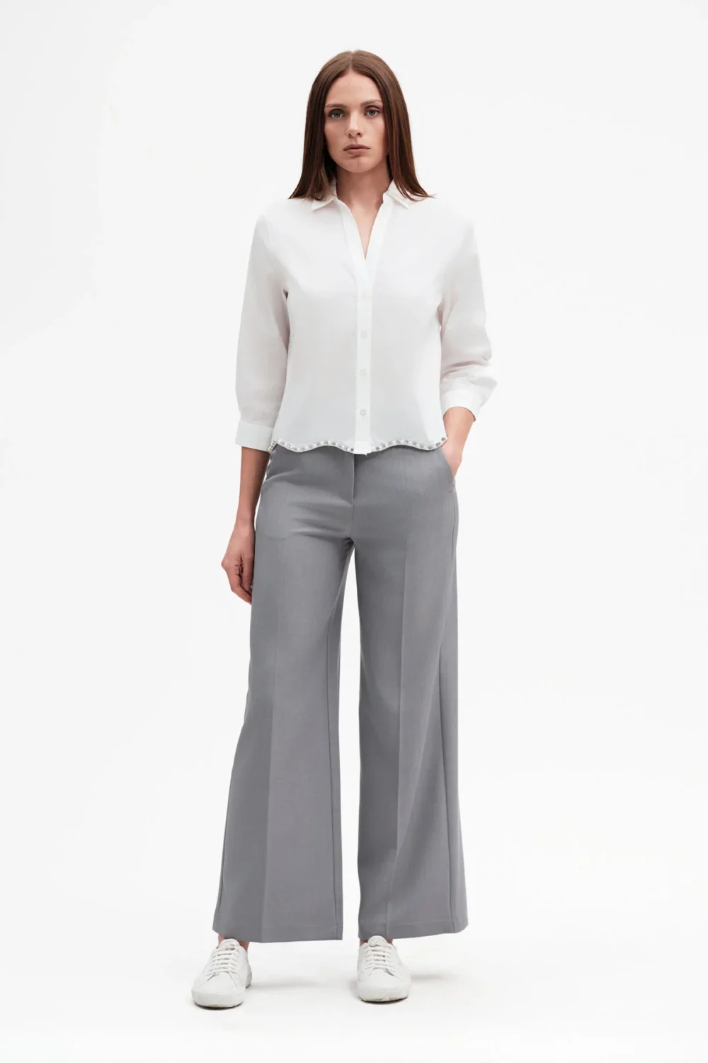 CAMICIA CORTA CON APPLICAZIONI – DGP7982