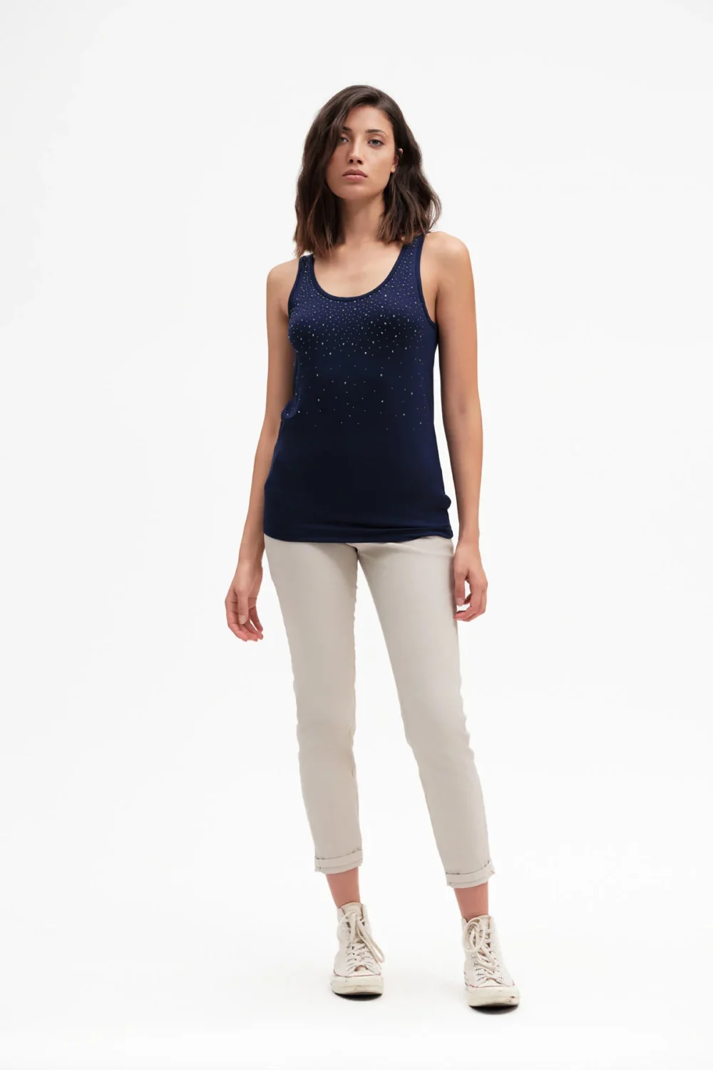 PANTALONE AURORA TA TINTA UNITA PIQUET – DGP7901