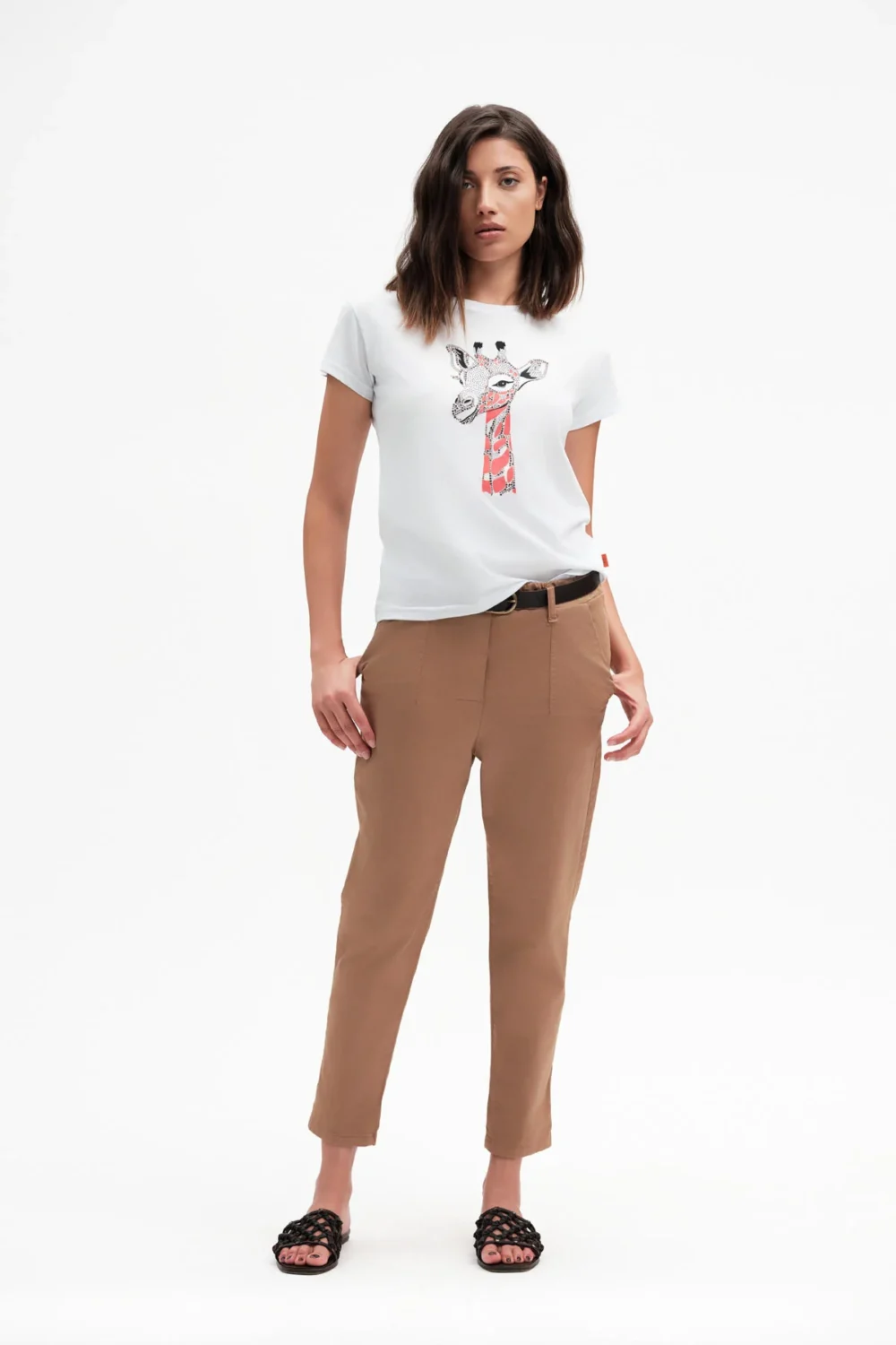 PANTALONE CON COULISSE E CINTA GABARDINA – DGP7908