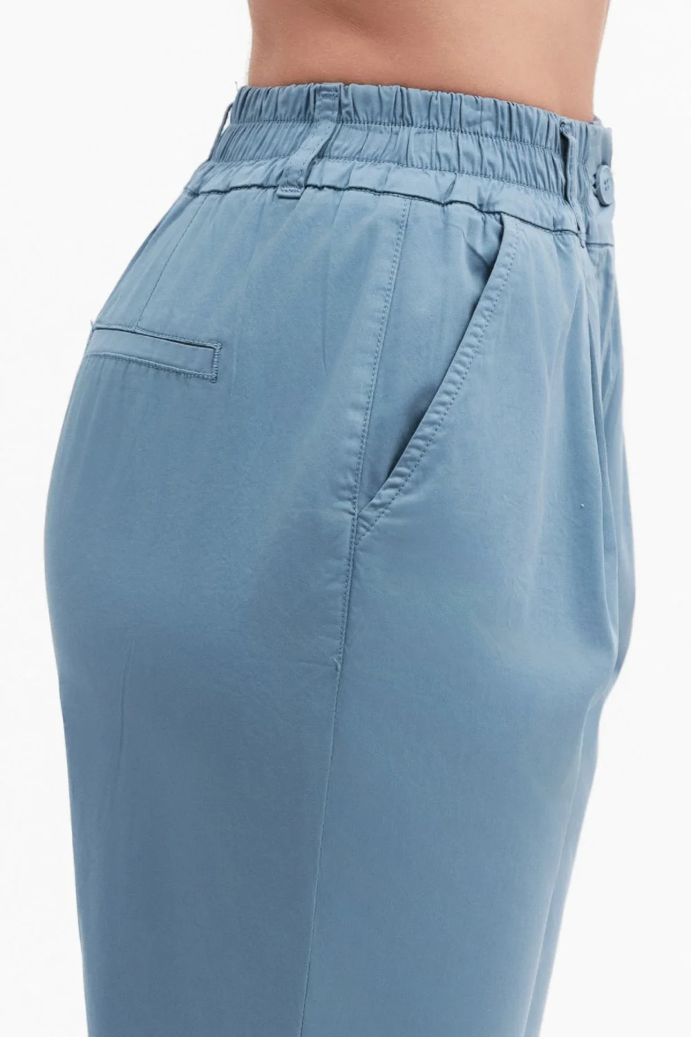 PANTALONE CON COULISSE E PENCE RASO – DGP7912