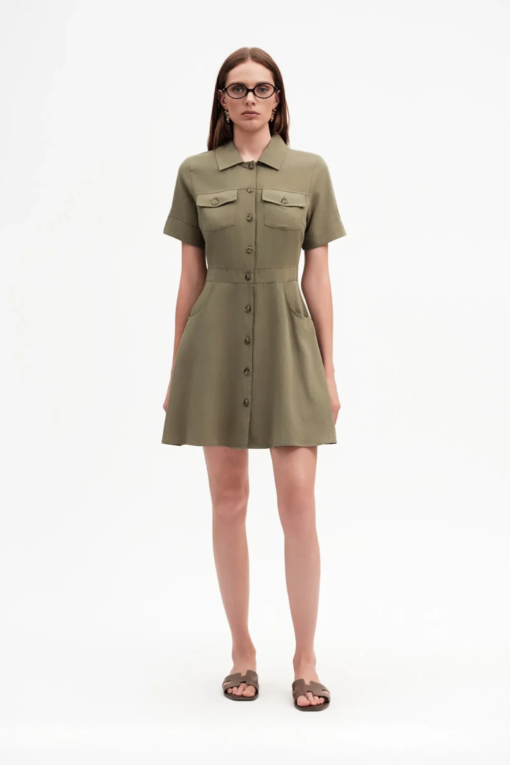 ABITO MM CON TASCHE E BOTTONI LINO VISCOSA – DGP7954