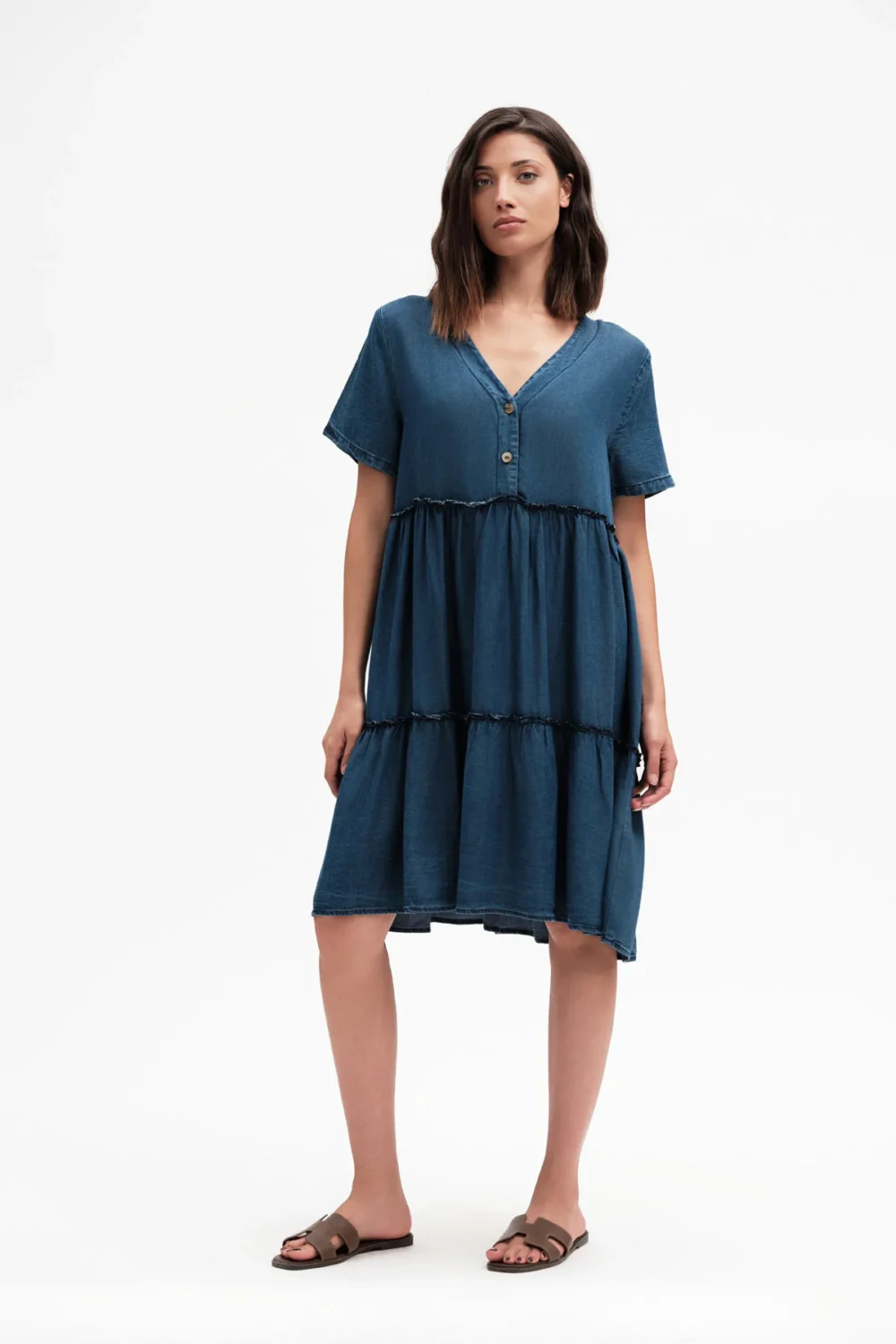 ABITO MM CHAMBRAY CON ROUGE – DGP7973