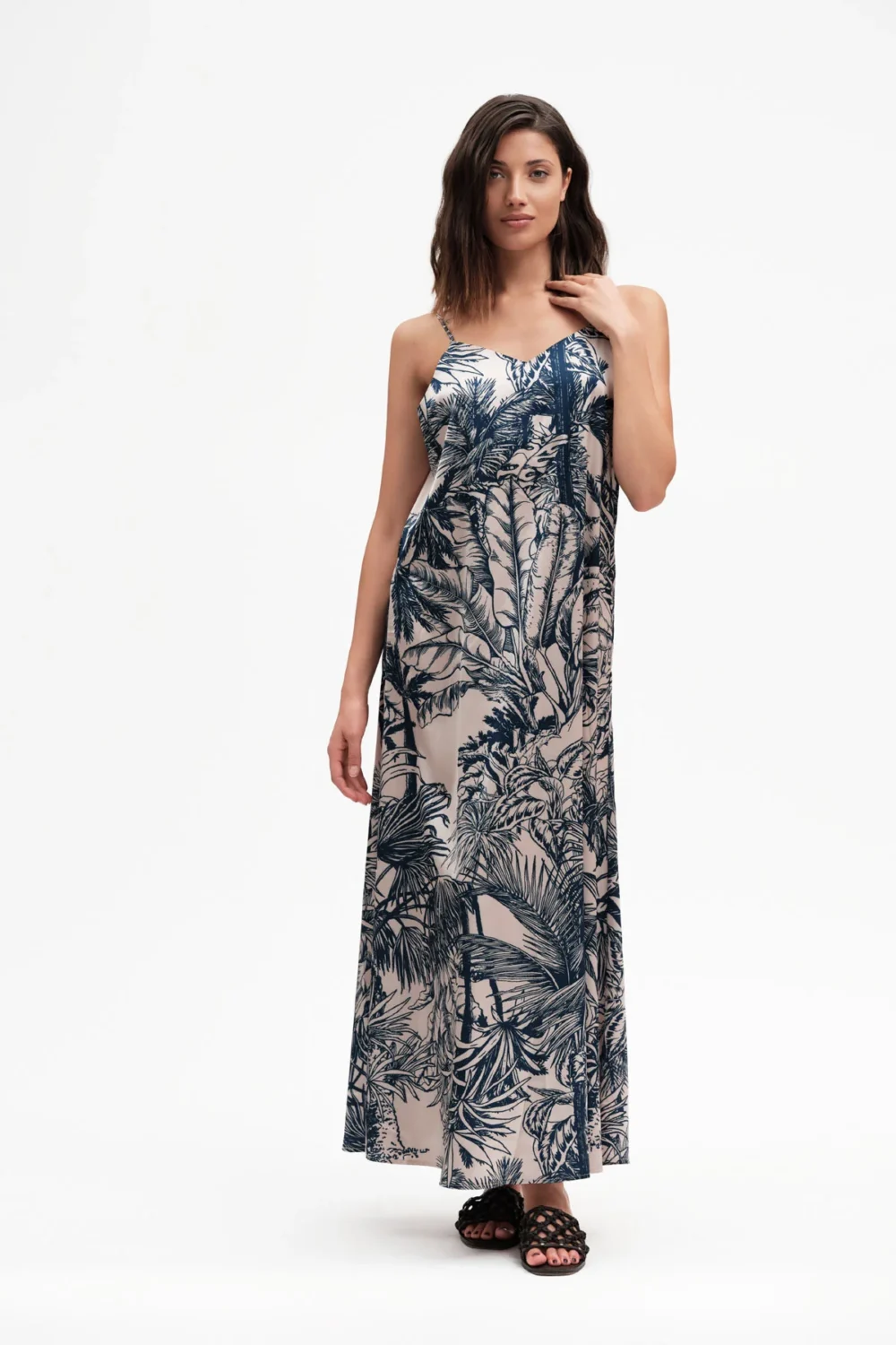 ABITO BRETELLINE RASO FANTASIA – DGP8084