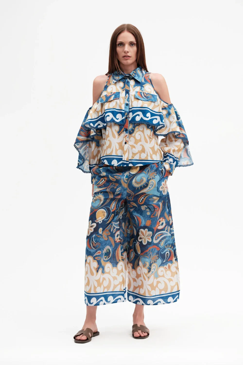 CAMICIA FANTASIA MUSSOLA CON ROUGE – DGP8092