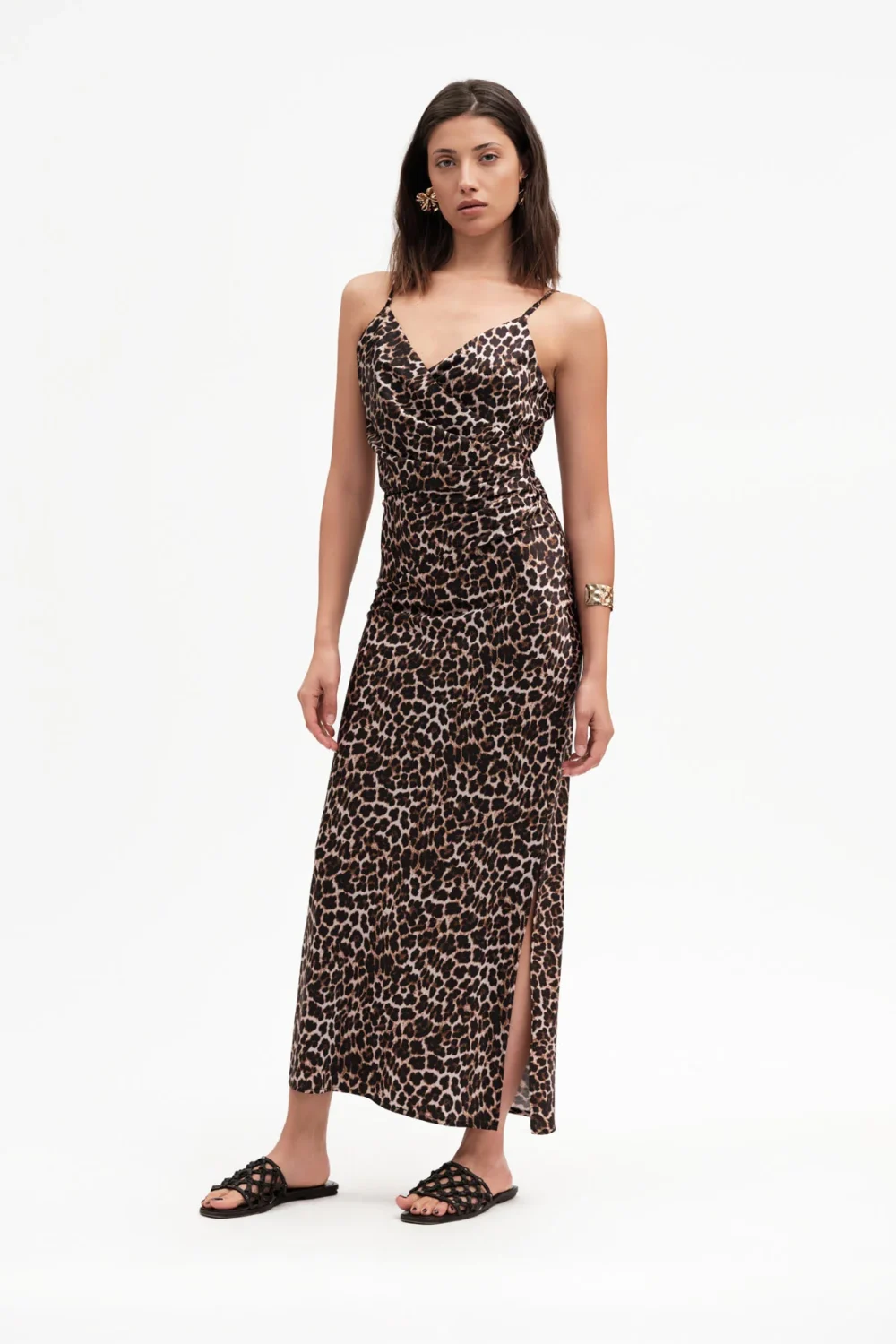 ABITO MACULATO RASO CON ARRICCIO LATERALE – DGP8122