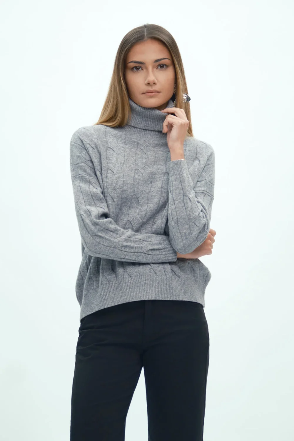 DOLCEVITA OVER TRECCE CASHMERE FIN 12 – DGF6963