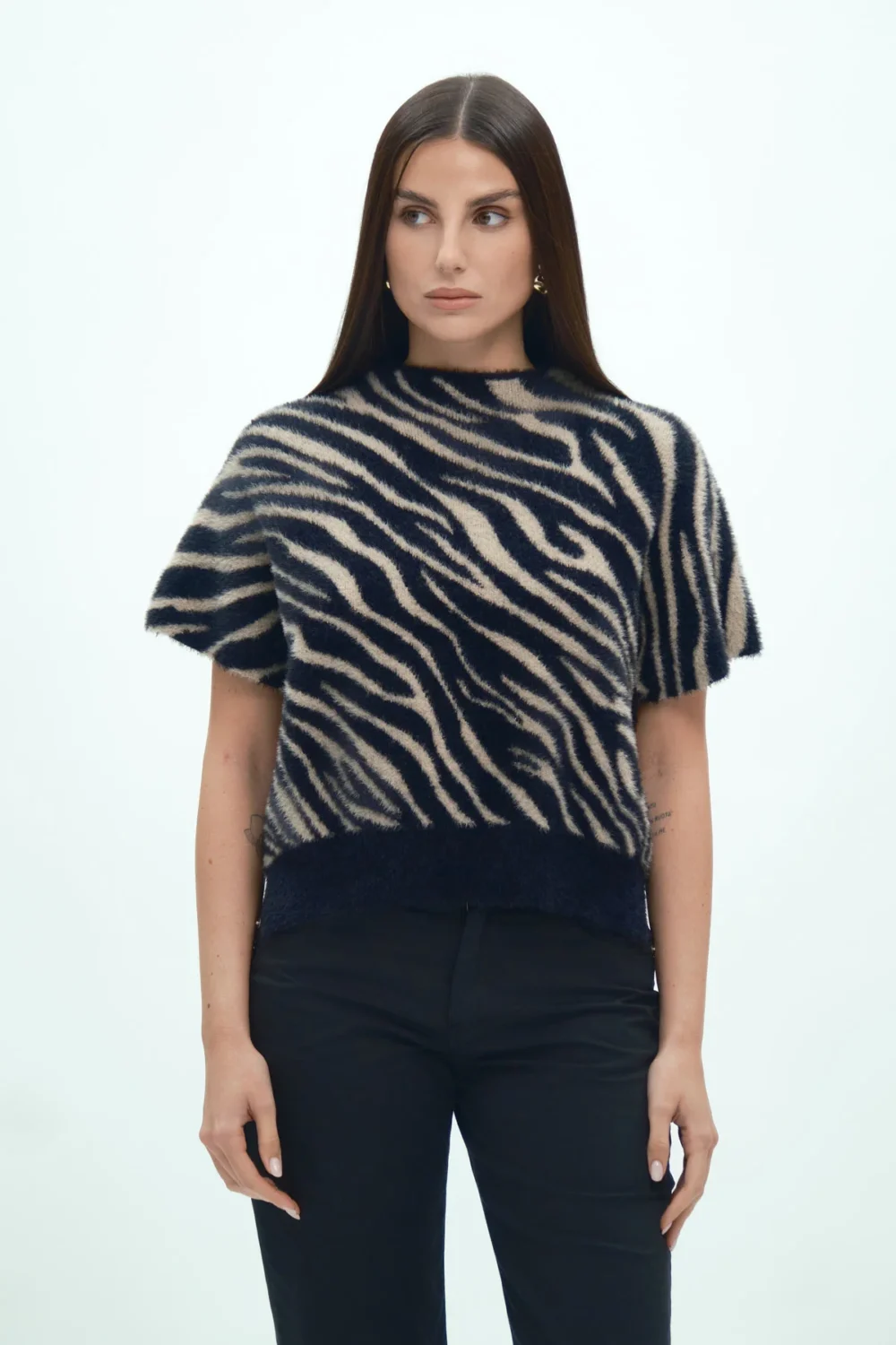 MAGLIA MM ZEBRATA CON LUREX – DGF7004