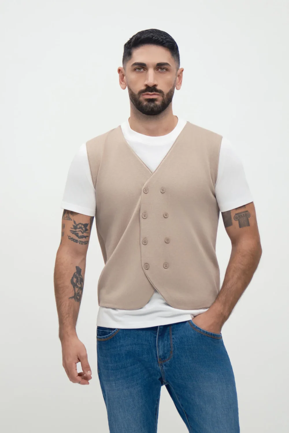 GILET DOPPIO PETTO VISCOSA FIN 12 – UGF4010