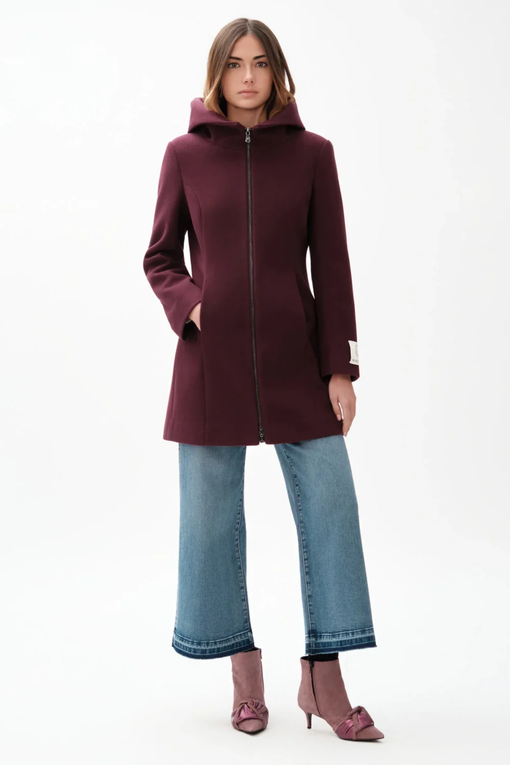 CAPPOTTO LUNGO CON ZIP MISTO LANA – DGF6820