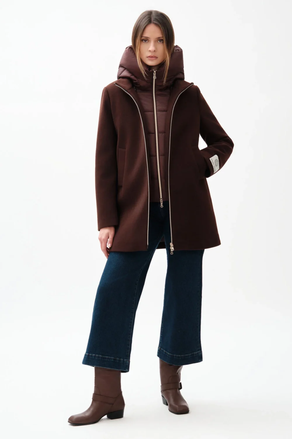 CAPPOTTO CON PETTORINA MISTO LANA – DGF6822