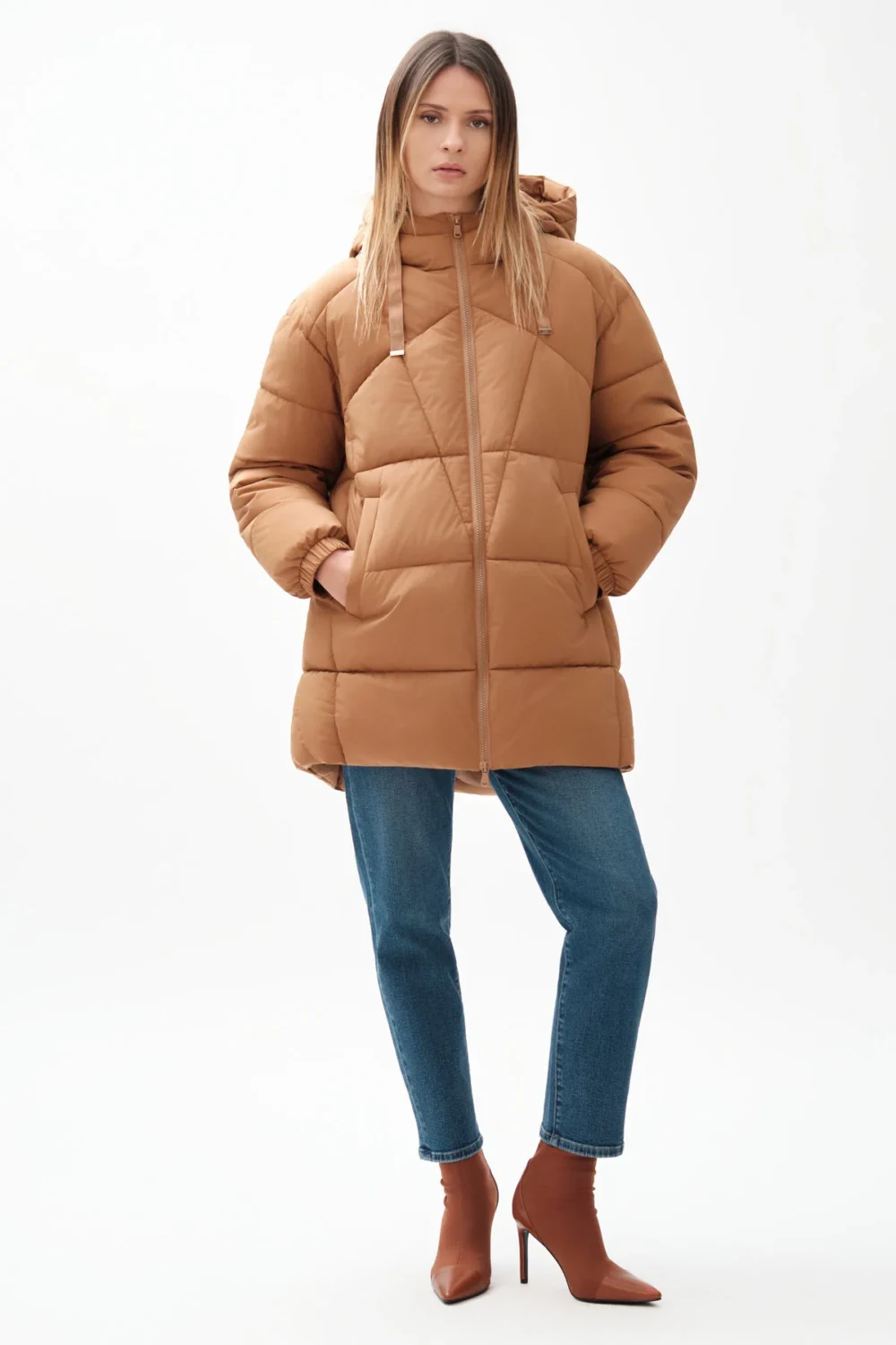 GIUBBINO LUNGO NYLON JACKET – DGF6830