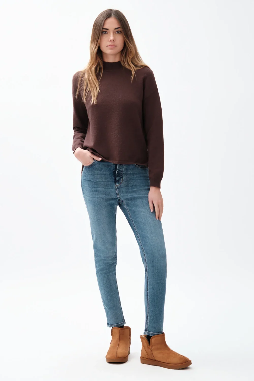 JEANS LUNA SKINNY VITA ALTA LAV MEDIO – DGF7301