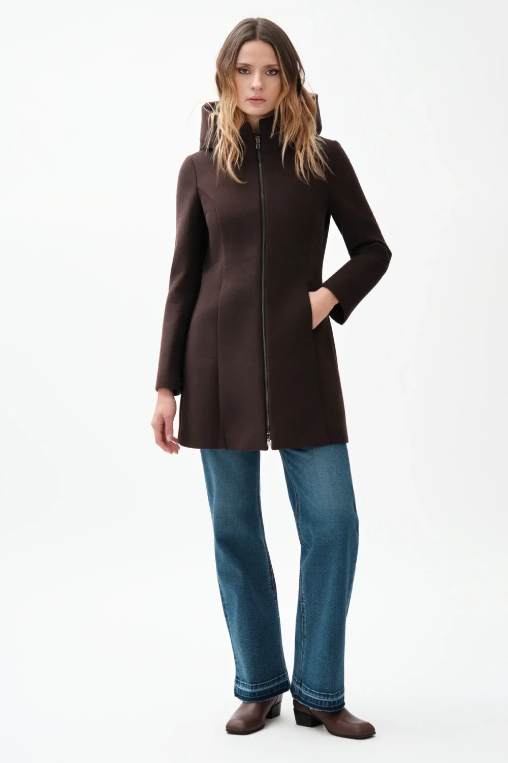 CAPPOTTO ZIP E CAPPUCCIO TAMARA – DGF7405
