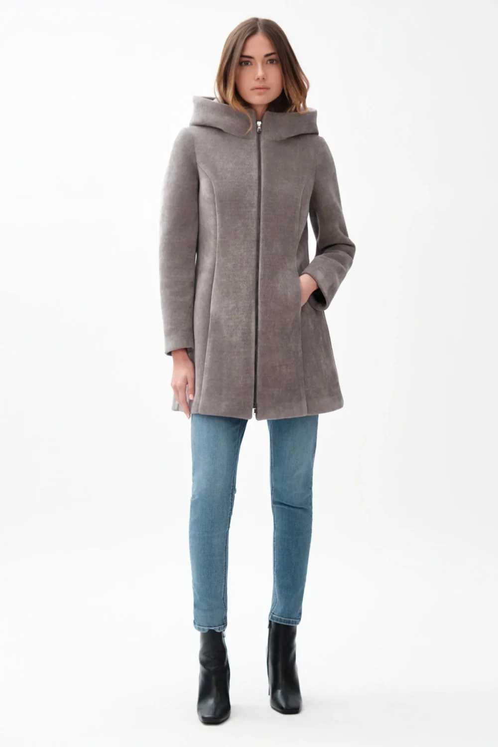 CAPPOTTO ZIP E CAPPUCCIO ANTHONY – DGF7406